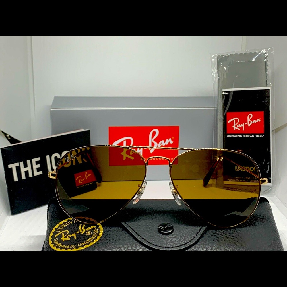 Ray-Ban RB3025 58mm Aviator Gradient Sunglasses